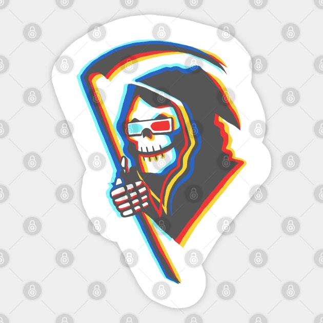 Dimensional Reaper Sticker by ChrisDoesComics